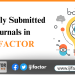 Recently Submitted Journals in IJIFACTOR