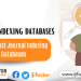 Journal indexing databases