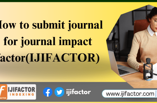 How to submit journal for journal impact factor