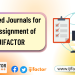 Qualified Journals for the assignment of IJIFACTOR