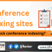 Conference indexing sites