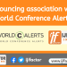 Announcing association with World Conference Alerts